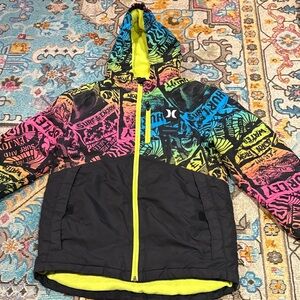 Hurley Neon Graphic Hooded Jacket 14/16